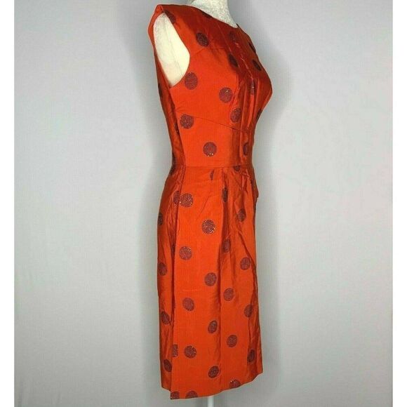 Vintage 40s Sty Val Sleeveless Shift Dress S Red - Picture 4 of 12